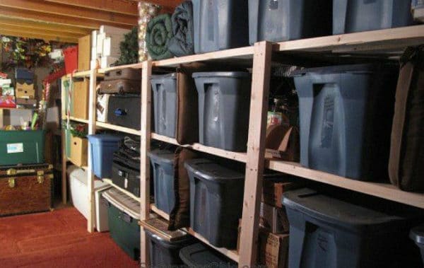 Use heavy duty storage containers to store your camping gear.