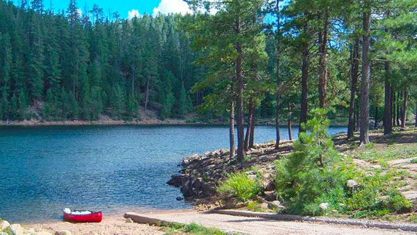 Knoll Lake Campground near Payson, AZ.