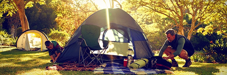 Tent camping and outdoor adventure as a family.