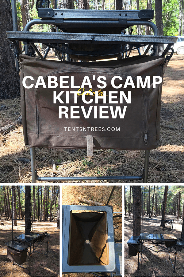 Cabela's Easy-Set Camper's Kitchen Review. #TentsnTrees