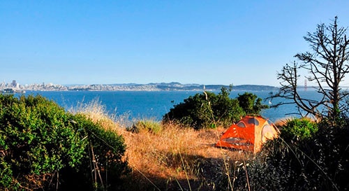 Angel Island State Park Campground in California