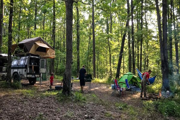 Ozark-St. Francis National Forests (Haw Creek Falls and White Rock Mountain Recreation Areas)-Camping in Arkansas
