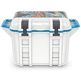 OtterBox Venture Cooler 25 Quart - Deyoung Trout, (White/Blue)