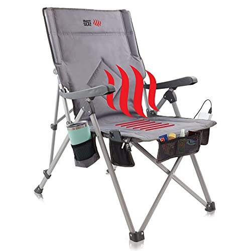 Heated camping chair
