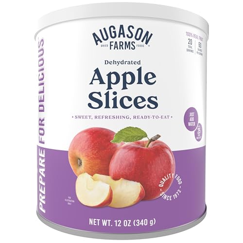 Augason Farms Dehydrated Apple Slices Certified Gluten Free Long Term Food Storage