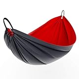 Avalanche Hammock Underquilt for Camping, Outdoor Sleeping - Includes Tree Straps, Carry Bag (Underquilt - Red)