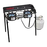 Camp Chef Explorer Two-Burner Stove - Portable Camping Cooking Stove for Outdoor Cooking - 448 Sq In Cooking Area - 14'