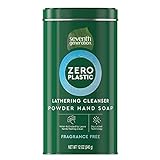 Seventh Generation Zero Plastic Powder Hand Soap, Fragrance Free, 12 oz
