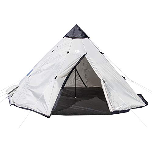 Tahoe Gear Bighorn XL 18' x 18' 12 Person Teepee Cone Shape Camping Tent