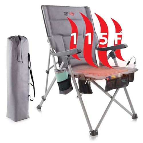 Heated camping chair