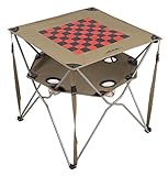 Foldable checkers table