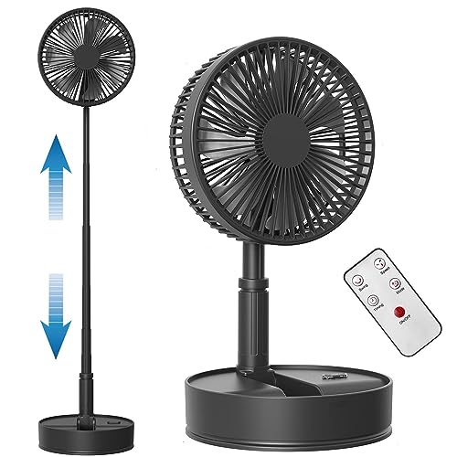 Best camping fans, 8-Inch Foldaway Oscillating Fan with Remote