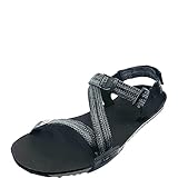 Xero Shoes Z-Trail - Men's Lightweight Hiking and Running Sandal - Barefoot-Inspired Minimalist Trail Sport Sandals - Multi-Black