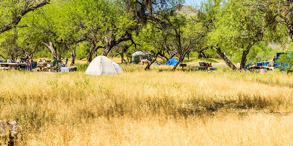 Coon Bluff campground near Phoenix, AZ.