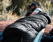 Outdoor Vitals Summit mummy sleeping bag.